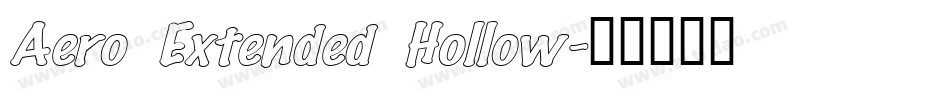 Aero Extended Hollow字体转换